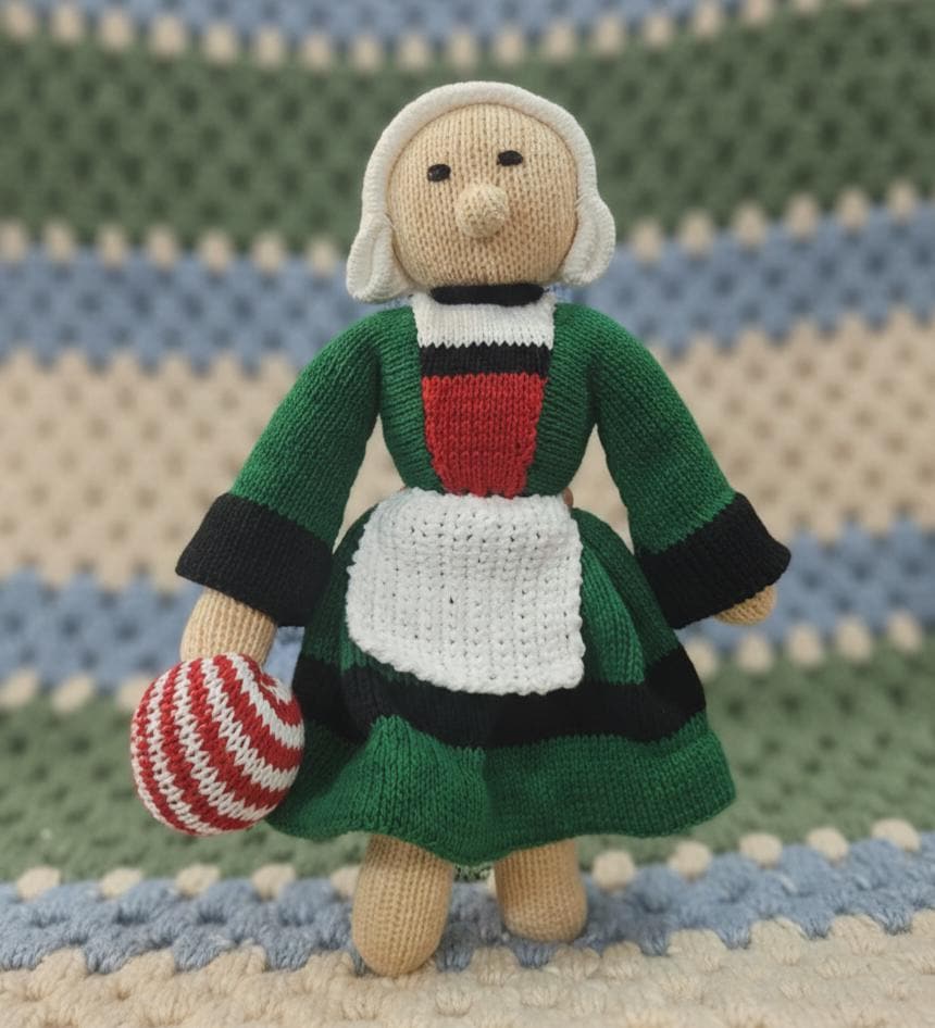 Bécassine Peluche collection 50 cm, tricoté main