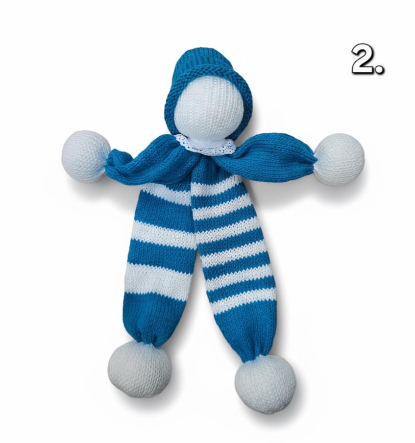 Le doudou pantin tout mou tout doux tricoté main