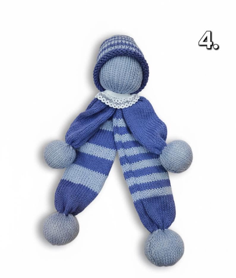 Le doudou pour bébé, artisanale tricoté main