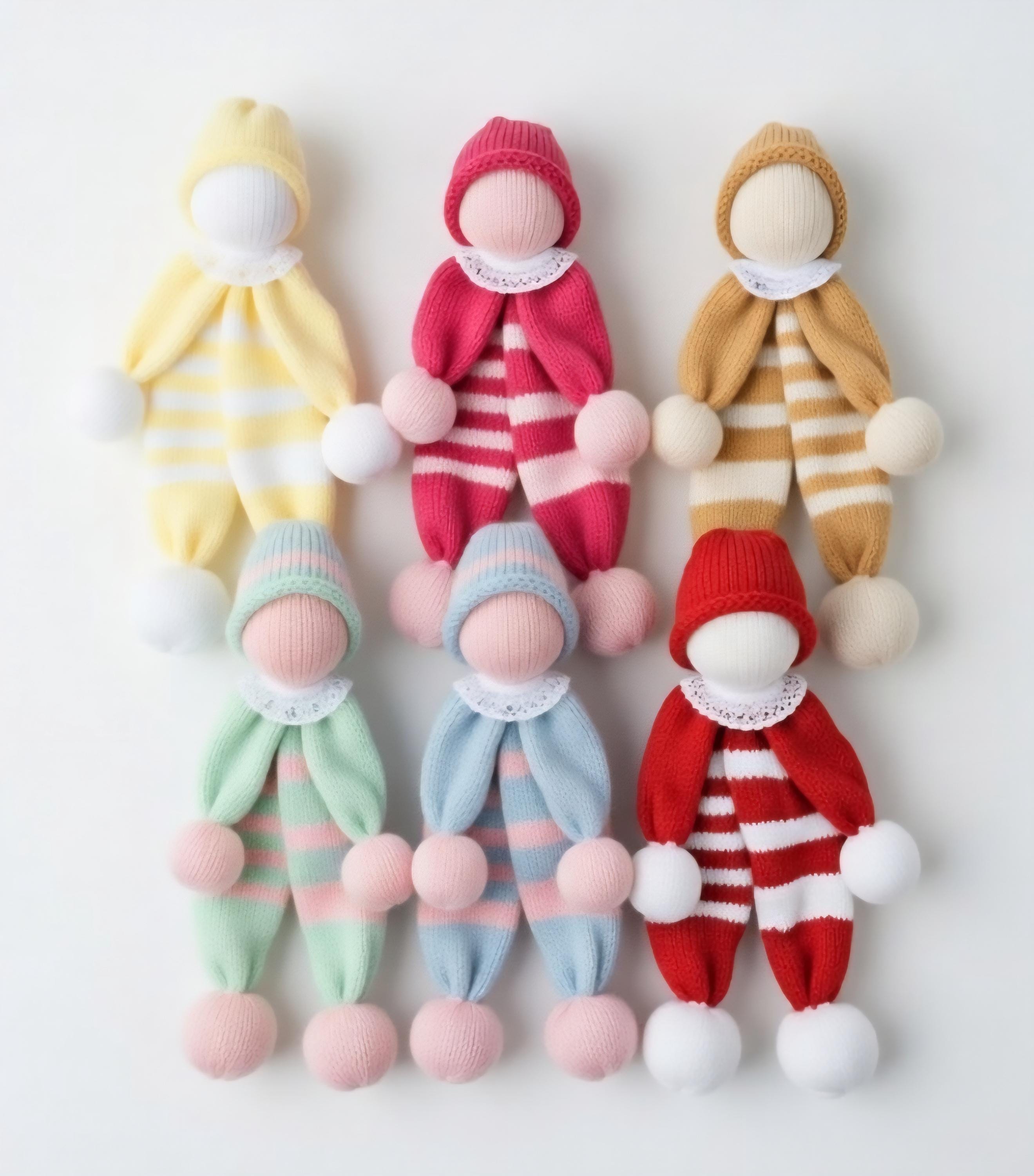 Le doudou pantin tout mou tout doux tricoté main