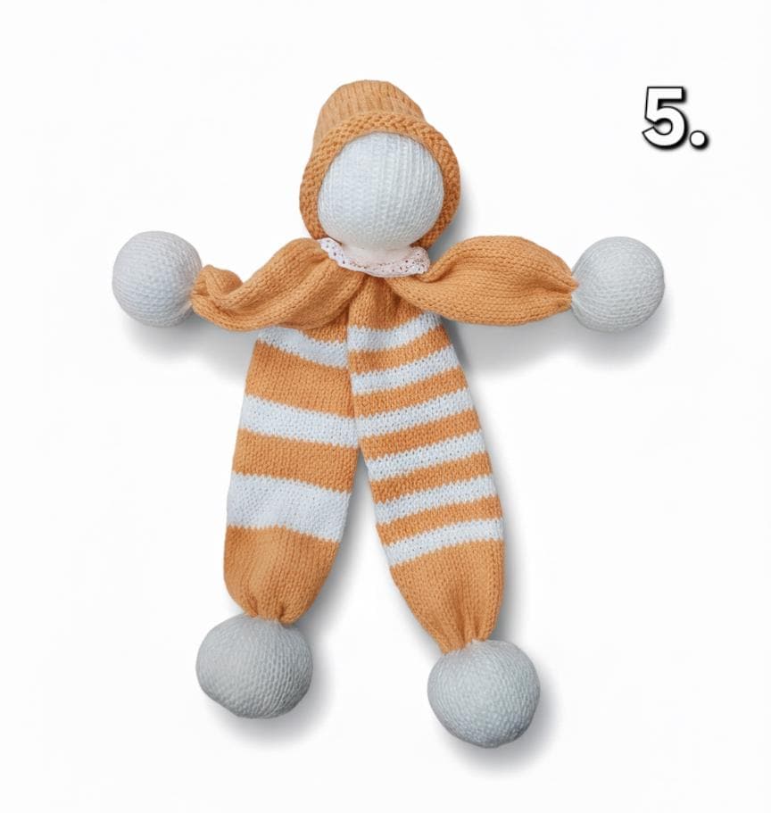 Le doudou pour bébé, artisanale tricoté main